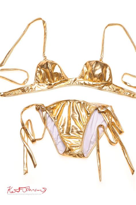 Luxury Gold Bikini Fashion Flatlay Gold Bikini Bikinis Flatlay Styling