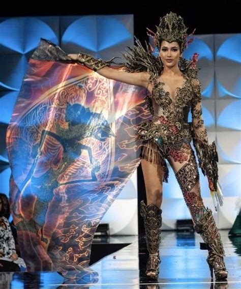 indonesia s national costume for miss universe 2019 twenty year old puteri indonesia 2019