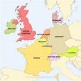 Western Europe Political Map – Printable Map of The United States