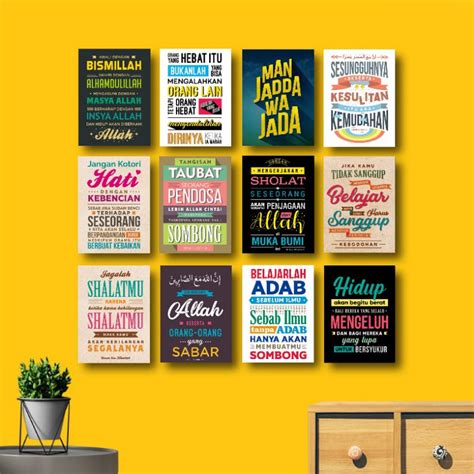 Jual Poster Dinding Hiasan Ruangan Pajangan Rumah Poster Kayu Walldecor Motivasi Shopee Indonesia