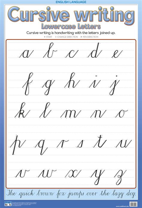 Lowercase Cursive Letters Worksheets