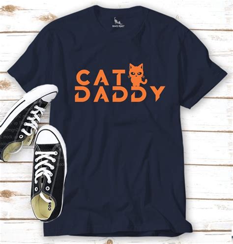 Cat Daddy Cat Shirt For Him Fathers Day Camisa T Etsy