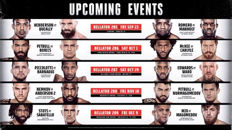 Bellator Announces Slate Of Events To Cap Off Stellar Campaign