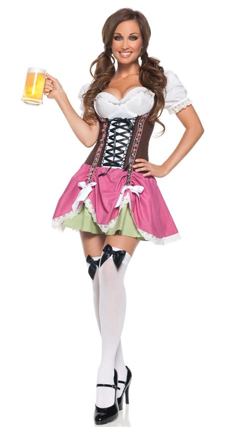 Lace Up Swiss Beer Girl Costume German Oktoberfest Women Fancy Dress In Sexy Costumes From