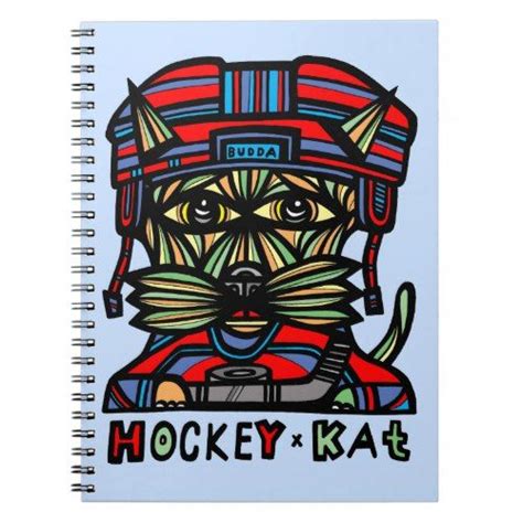 Hockey Kat Spiral Notebook Hockey Inspiration Hockey Magnets