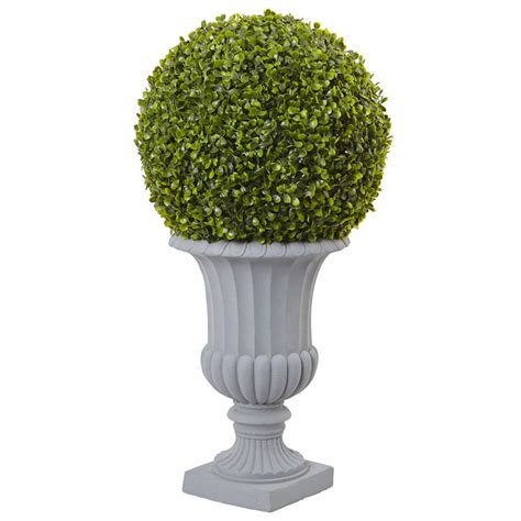 National Tree Company 30 In Mini Tea Leaf 1 Ball Topiary
