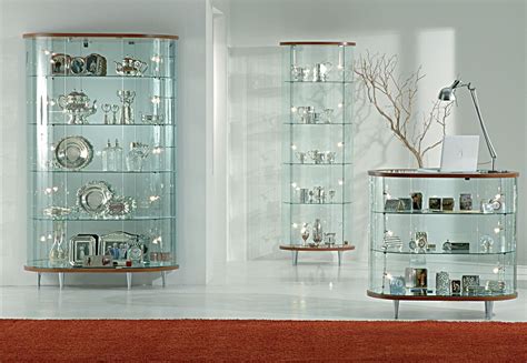 Glass Display Cabinet Showcases With Wooden Structure Glass Showcase Dining Room Top Line 3