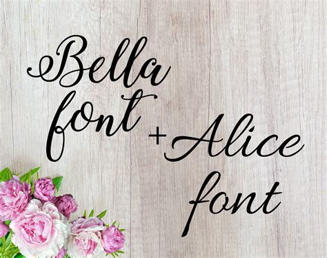 Otf Font Bella Font Bella Alphabet Svg Fonts Cutfile Calligraphy Font