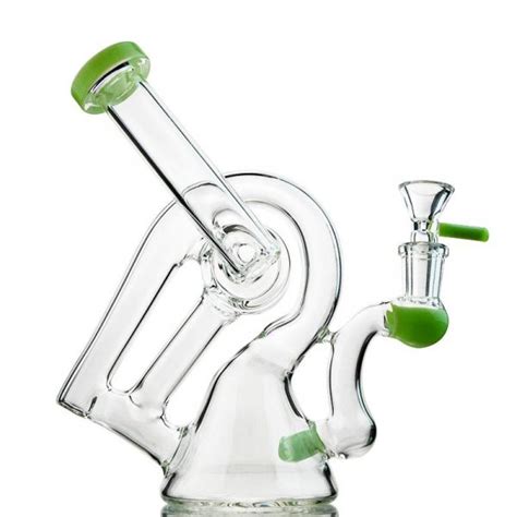 Heady Glass Dab Rigs Unique Bong Sidecar Water Pipes Recycler Inch