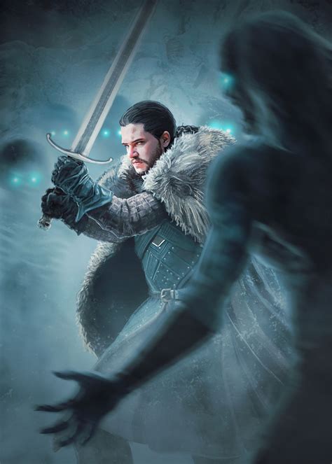 Jon Snow Fighting With The White Walkers Tumblr Jon Snow A Song Of Ice And Fire King In