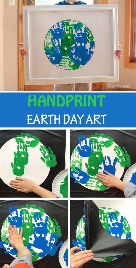 Handprint Earth Day Art Project For Kids Easy Earth Day Craft