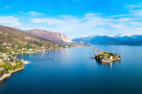 Lago Maggiore View Of Lakeside Restaurants At Dusk In Stresa Lago