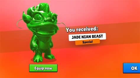 I Got Jade Nian Beast In Stumble Guys Youtube