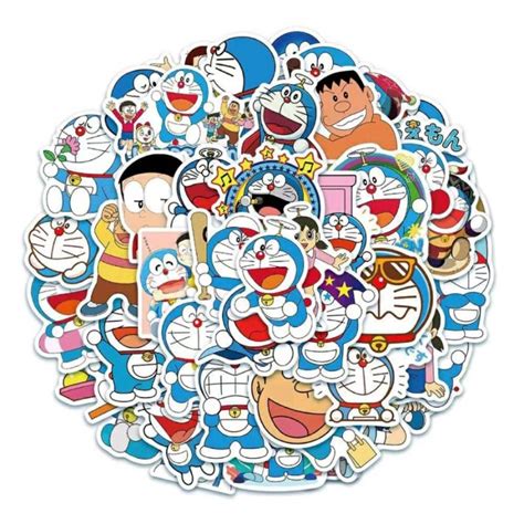 Doraemon Nobita Shizuka Suneo Damulag Waterproof Sticker Shopee