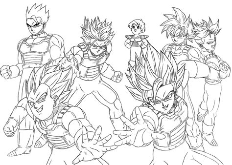 74 dragon ball z printable coloring pages for kids. DRAGON BALL Z GOTENKS COLORING PAGE - Coloring Home