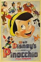 Image result for 1940 - Walt Disney's animated movie "Pinocchio"