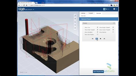 Autodesk 123d Design Fab Hsmworks Youtube