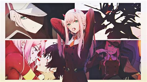 Anime Zero Two And Hiro Wallpapers Wallpaper Cave