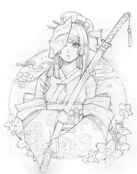 Line Art Kimono By Princess Ailish On Deviantart