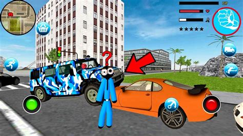 Us Police Stickman Rope Hero Vegas Gangstar Crime Android Gameplay