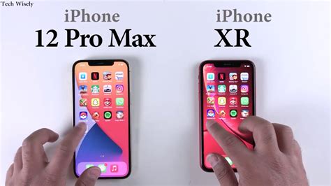 Iphone 12 Pro Max Vs Xr Speed Test Size Comparison Ram Management