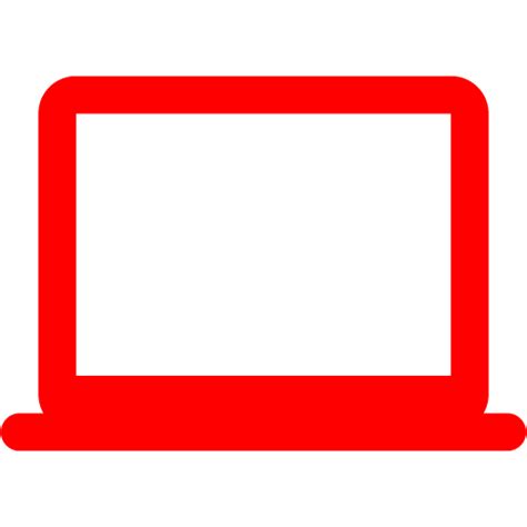 Red Laptop 3 Icon Free Red Laptop Icons