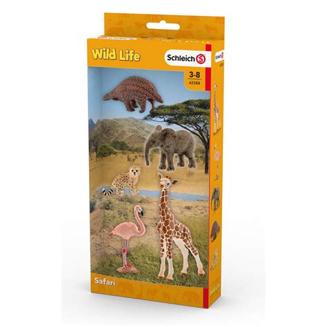 Schleich Wild Life Safari Assorted Toy Figures Set 3 To 8 Years Multi