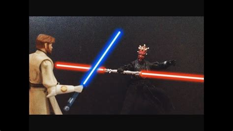 Obi Wan Vs Darth Maul Stop Motion Youtube