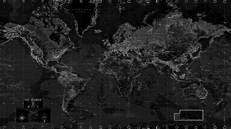 Black And White World Map Wall Mural Murals Your Way World Map