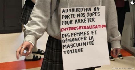 Sexisme Ces Jeunes Québécois Portent Une Jupe Pour Dénoncer Le