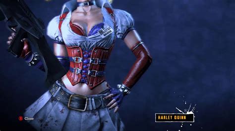 Batman Arkham Asylum Sexy Harley Quinn 360 Close Up On Details Youtube