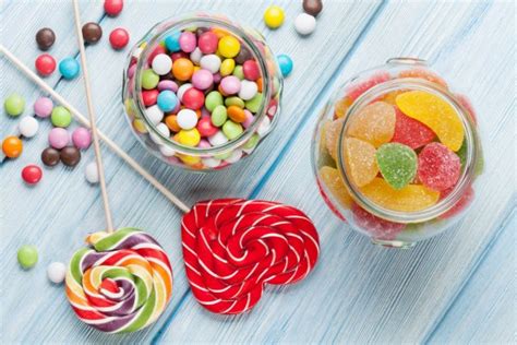 Colorful Candies And Lollypops Stock Photo By ©karandaev 104471158
