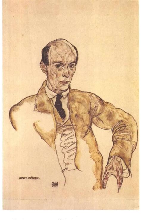 Portrait Of Arnold Schönberg By Egon Schiele Circa 1917 Rartsjunky