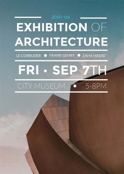 Architecture Exhibition Invitation Template Event Invitation Design