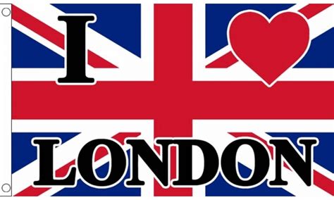 London Flag I Love London Uk Outdoor Quality Mrflag