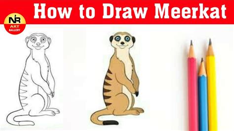 How To Draw A Meerkat For Kids Drawwithme Howtodrawmeerkat Youtube
