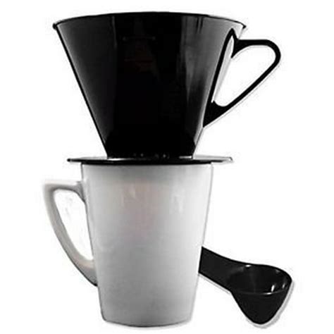 Gourmet Single Cup Pour Over Coffee Brewer Dripper With Coffee Scoop