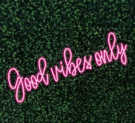 Good Vibes Only Led Sign For Home Weddings Special Occasions Etsy
