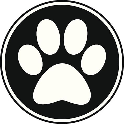 Royalty Free Paw Print Clip Art Vector Images And Illustrations Istock