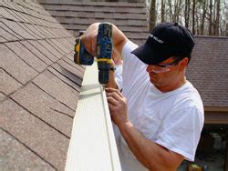 The average cost per foot to install gutter greatly ranges with each contracter i do seamless steel gutter and we get about eleven dollar a foot to install but seamless aluminum tend to be much cheaper but you get what you pay for as they say. Lakota Roofing