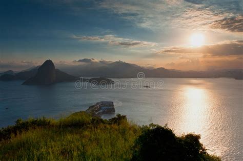Beautiful Rio De Janeiro Sunset Stock Image Image Of Relaxation
