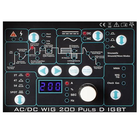 Schwei Ger T Stahlwerk Ac Dc Wig Puls Igbt Digital Chrome