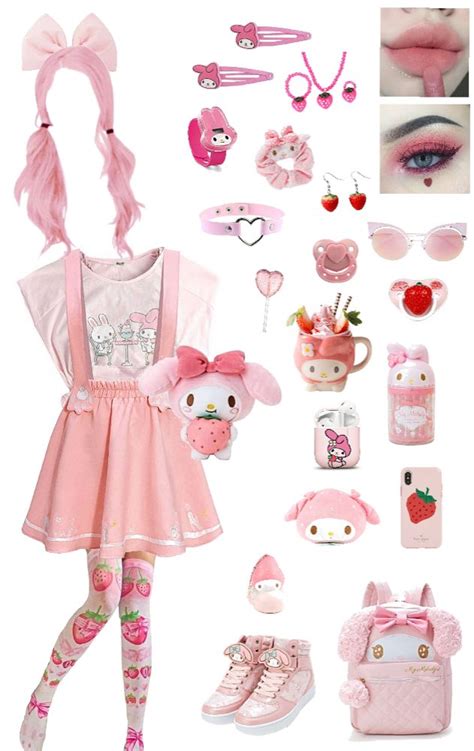 Ddlg My Melody Outfit Shoplook Agere Outfits Little Space Outfits