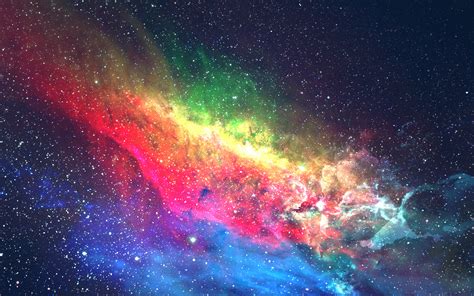 Download 2560x1600 Wallpaper Colorful Galaxy Space Digital Art Dual