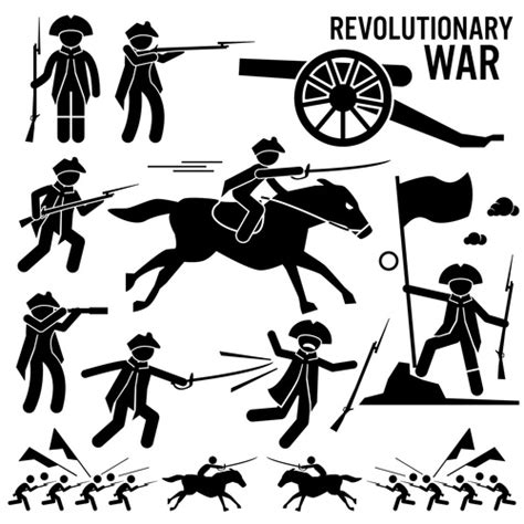 Revolutionary War Icon Silhouette Vector Free Download
