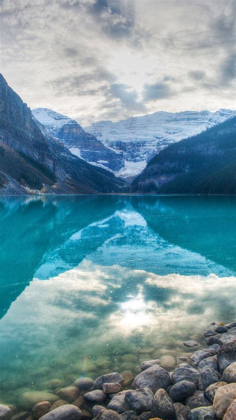 Free Download Lake Louise Alberta Nature Iphone Wallpaper Iphone