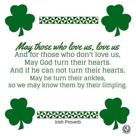Irish Quotes May Those Who Love Us This And 20 Other Quotes