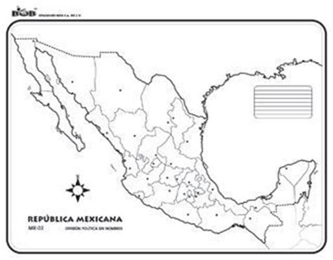 Mapa De La Republica Mexicana Sin Nombres Para Imprimir