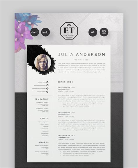 Sample resume for a graphic designer. 30 Best Web & Graphic Designer Resume CV Templates ...