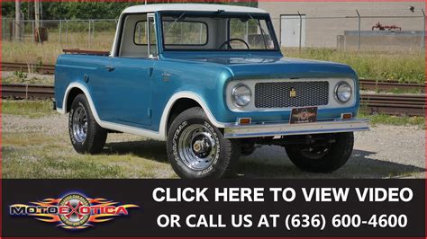 1964 International Harvester Scout 80 4x4 Half Cab Sold Youtube